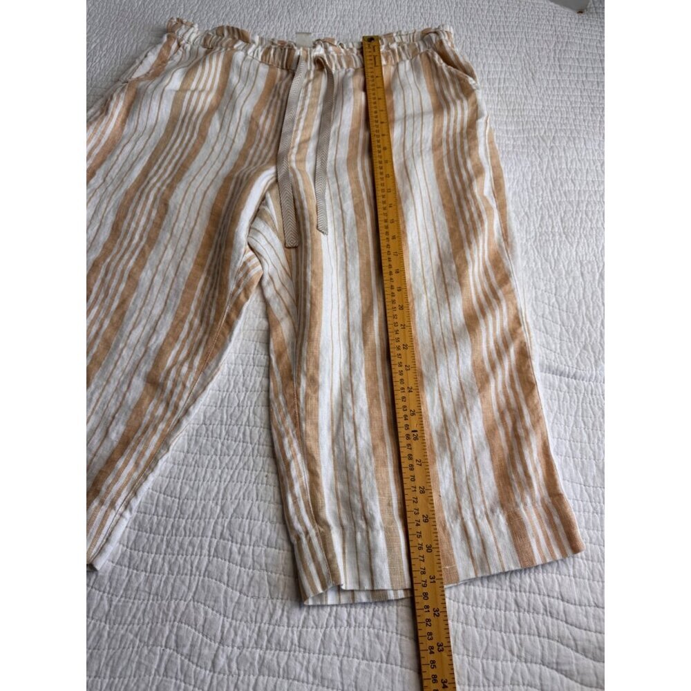 NWOT Chicos Set Pullover Stretchy Top & Cropped Linen Bottom SZ 3P/XL - Picture 8 of 13